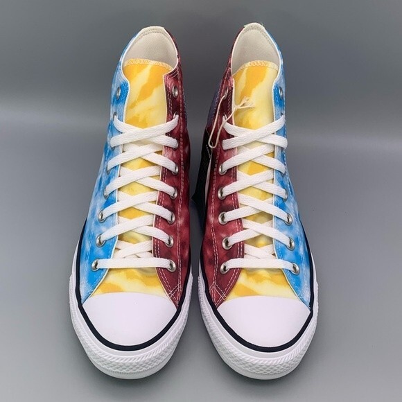 Converse Chuck Taylor All Star Hi 'Tie Dye Color-Block' Men's Sneaker  - Size: 9 - Picture 5 of 15